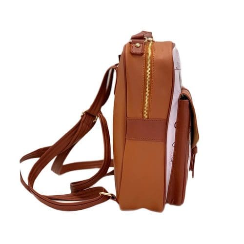 Oh Fashion London Backpack Vegan Leather - Brown 14