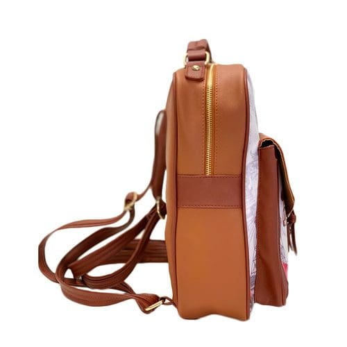 Oh Fashion Paris Backpack Vegan Leather - Brown 11
