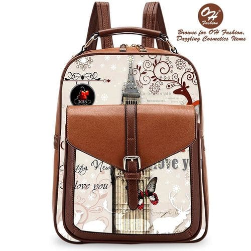 Oh Fashion London Backpack Vegan Leather