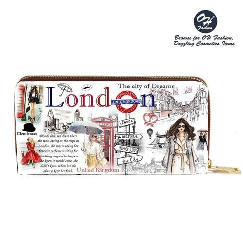 Oh Fashion Zip-Around Adventurous London Wallet 5