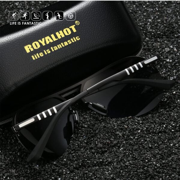 Royal Hot Polarized Alloy Oval Driving Sunglasses 12