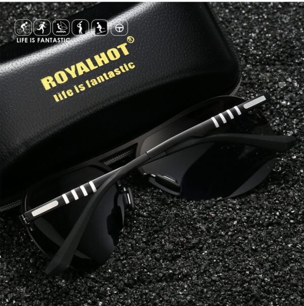Royal Hot Polarized Alloy Oval Driving Sunglasses 4