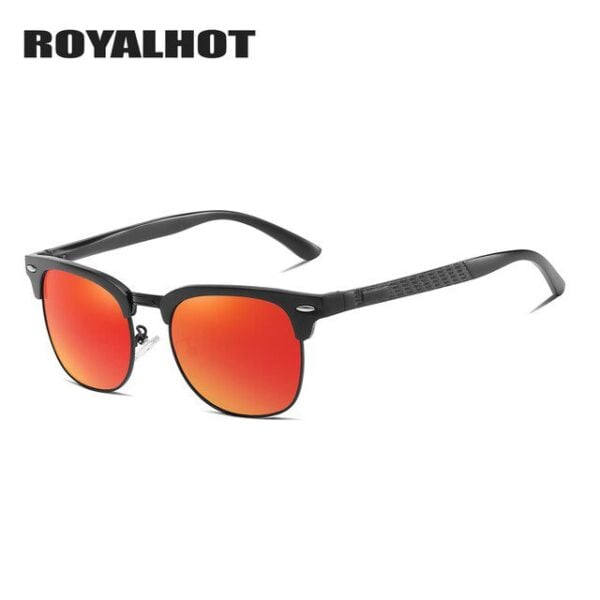Royal Hot Polarized Aluminum Magnesium Half Frame Sunglasses 20