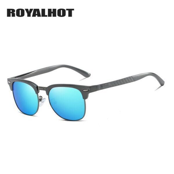 Royal Hot Polarized Aluminum Magnesium Half Frame Sunglasses 21
