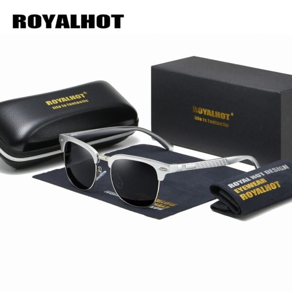 Royal Hot Polarized Aluminum Magnesium Half Frame Sunglasses 12
