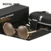 Royal Hot Polarized Uv400 Punk Round Sunglasses 1