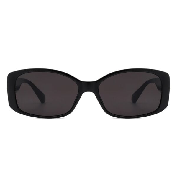 Fantasie - Rectangular Narrow Retro Tinted Square Sunglasses 12