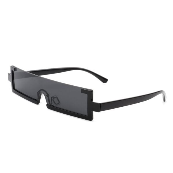 Celestra - Retro Rectangular Sunglasses Semi Rimless 1
