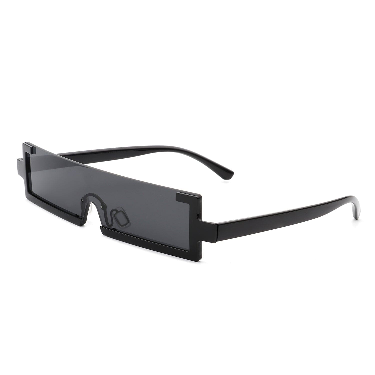 Celestra - Retro Rectangular Sunglasses Semi Rimless 2