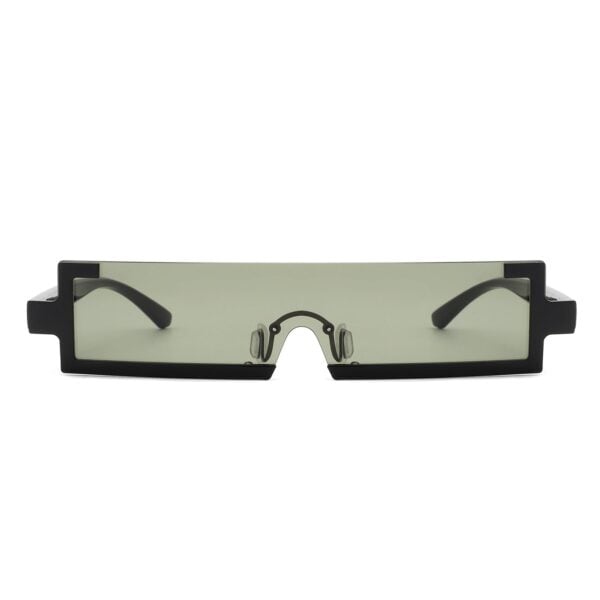 Celestra - Retro Rectangular Sunglasses Semi Rimless 14