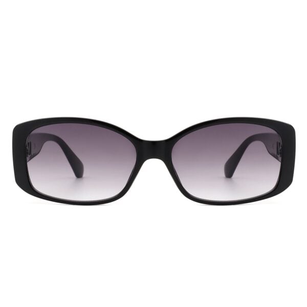 Fantasie - Rectangular Narrow Retro Tinted Square Sunglasses 14