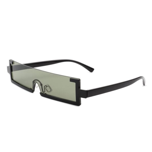 Celestra - Retro Rectangular Sunglasses Semi Rimless 15