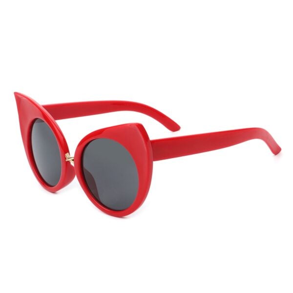 Iridessa - Retro Oversized Cat Eye Sunglasses High Pointed 12
