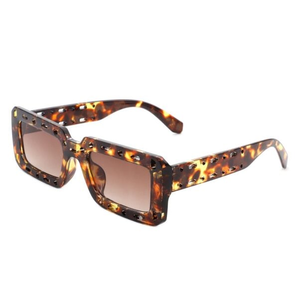 Undynite - Rectangle Irregular Frame Retro Square Sunglasses 16