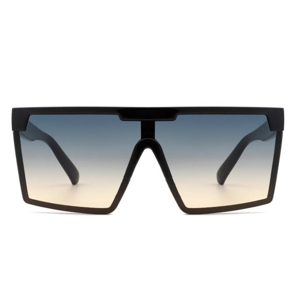 Vitalize - Oversize Retro Square Flat Top Sunglasses 15