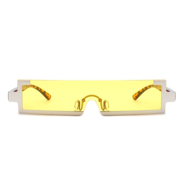 Celestra - Retro Rectangular Sunglasses Semi Rimless 16