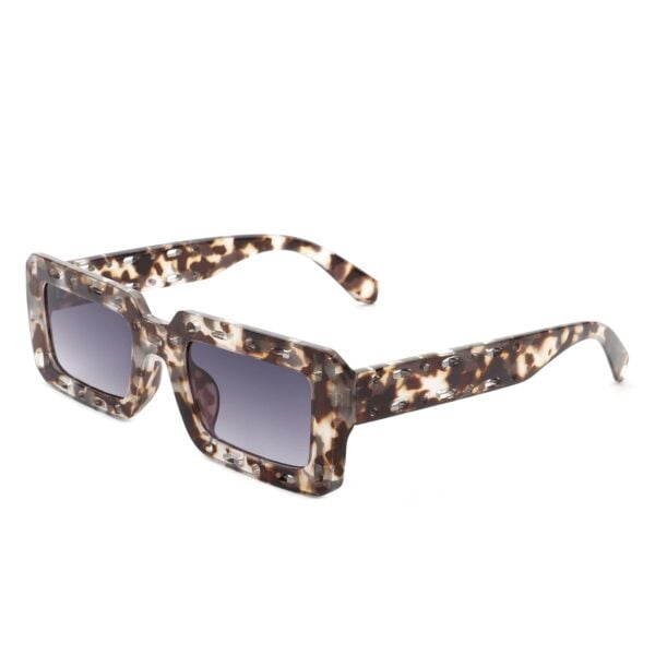 Undynite - Rectangle Irregular Frame Retro Square Sunglasses 7