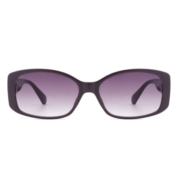 Fantasie - Rectangular Narrow Retro Tinted Square Sunglasses 9