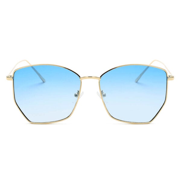 Cardiff - Oversized Geometric Metal Sunglasses 7