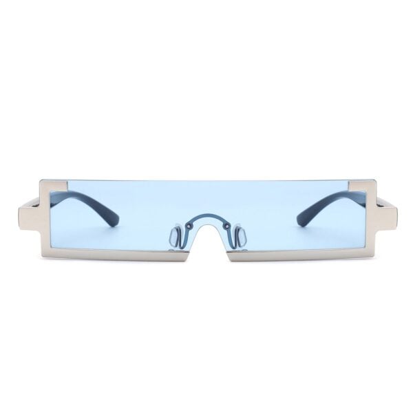 Celestra - Retro Rectangular Sunglasses Semi Rimless 19