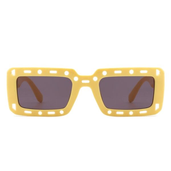 Undynite - Rectangle Irregular Frame Retro Square Sunglasses 21