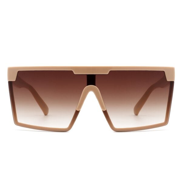 Vitalize - Oversize Retro Square Flat Top Sunglasses 8
