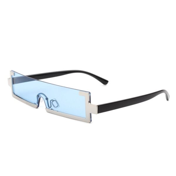 Celestra - Retro Rectangular Sunglasses Semi Rimless 20