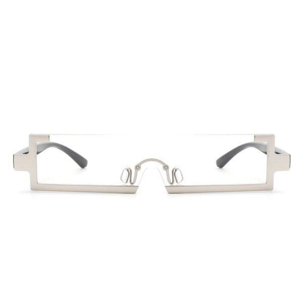 Celestra - Retro Rectangular Sunglasses Semi Rimless 21