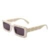 Undynite - Rectangle Irregular Frame Retro Square Sunglasses 1
