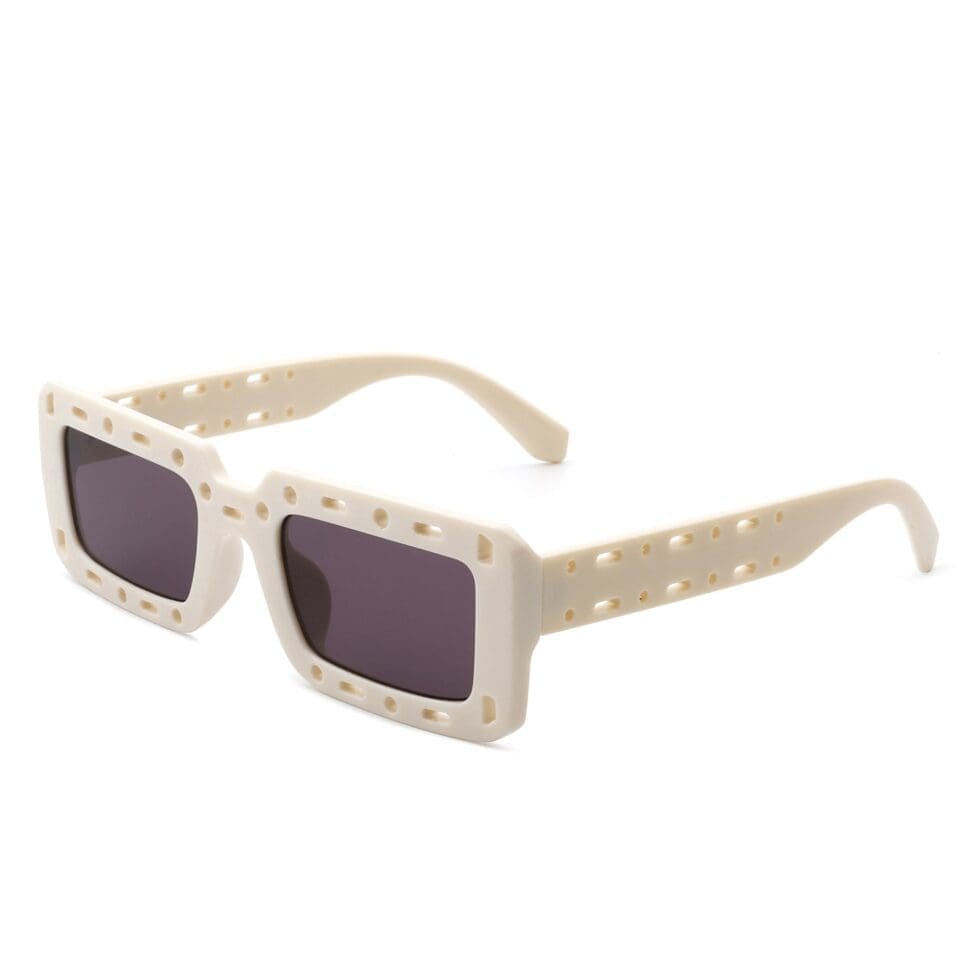 Undynite - Rectangle Irregular Frame Retro Square Sunglasses 3