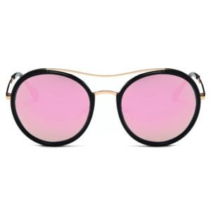 Retro Polarized Round Sunglasses