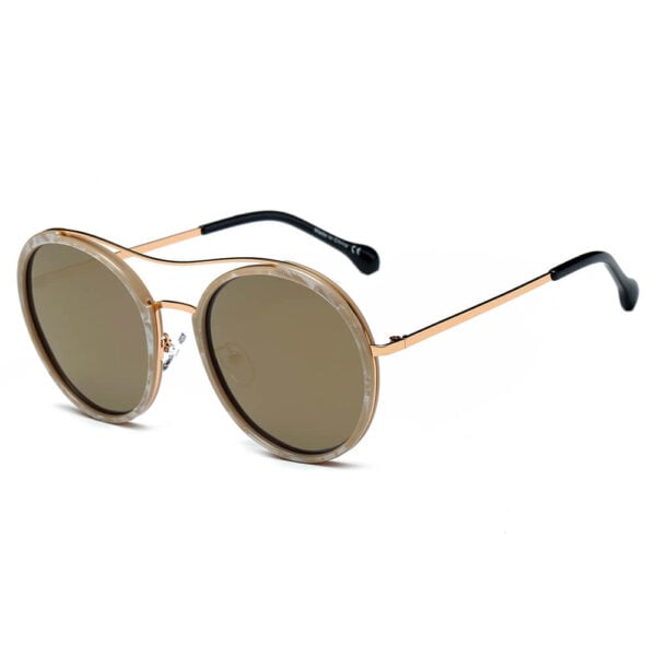 Emporia - Retro Polarized Round Sunglasses 25