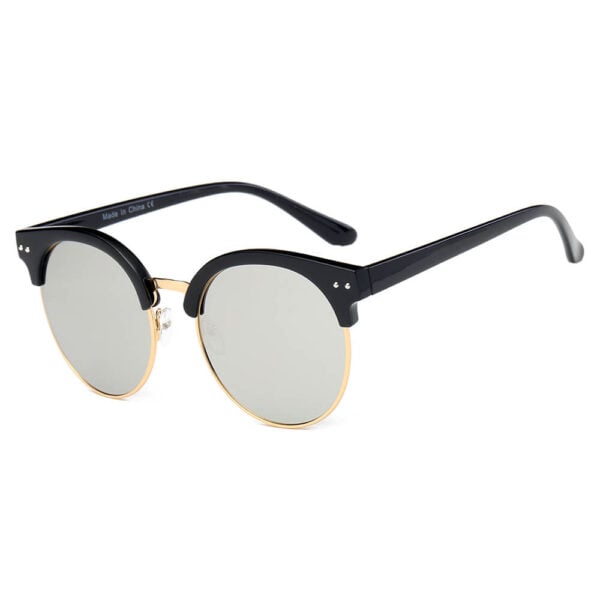 Jermyn - Retro Vintage Clubmaster Flat Lens Sunglasses 10