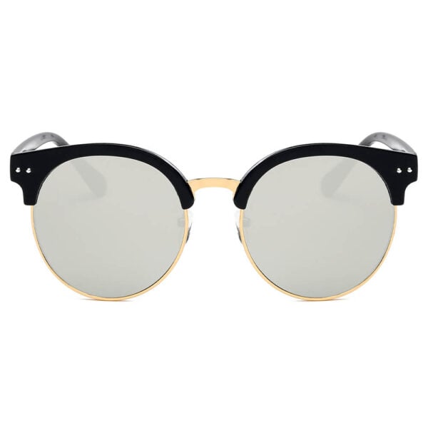 Jermyn - Retro Vintage Clubmaster Flat Lens Sunglasses 11