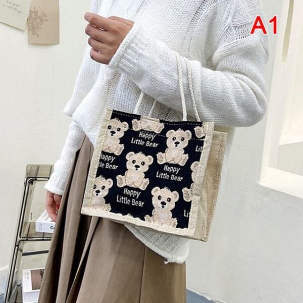 Extra Cute Bear Pattern Bag - Clearance Get It Free 14