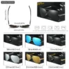 Aviator Metal Outdoor Riding Driving Royal Hot Polarized Sunglasses color