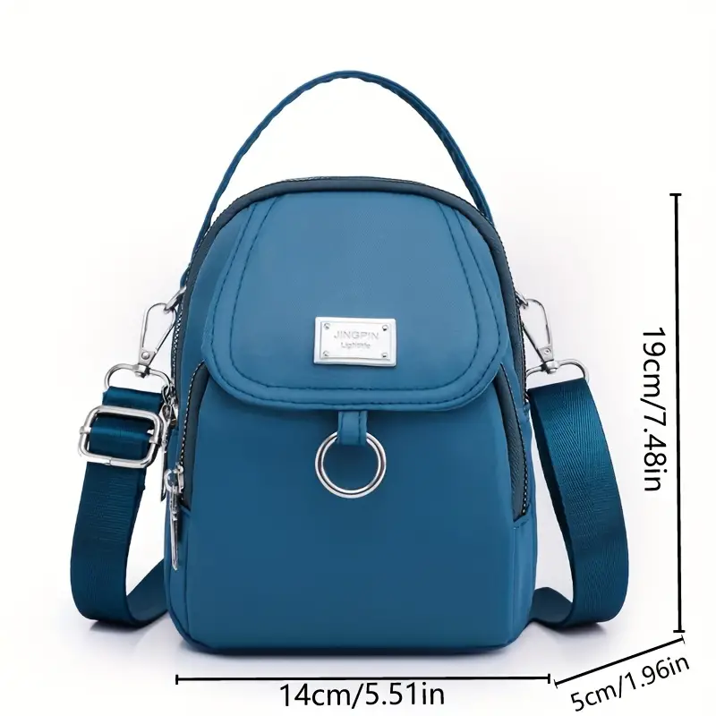Crossbody Bag with Solid Color measurement