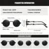 Metal Retro Round Frame RoyalHot Polarized Sunglasses
