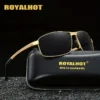 Polarized Alloy Cool Rectangle Frame Sunglasses 2