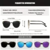 Polarized Alloy Quality Oval Frame Sunglasses 1