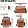 Retro Faux Leather Casual Satchel Bag size