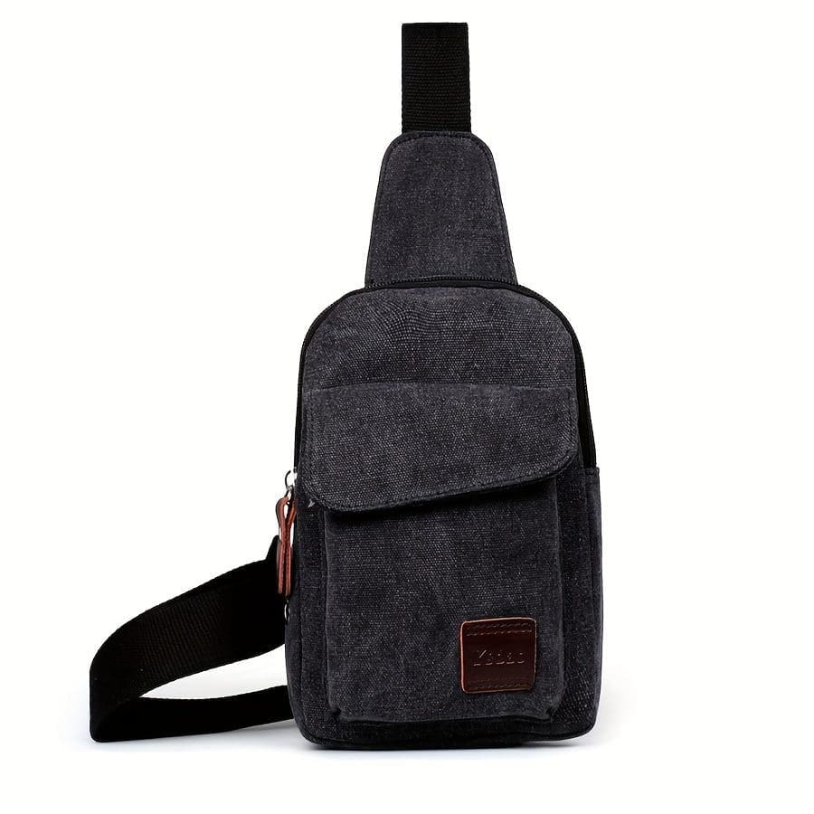 Versatile Canvas Sling Bag For Outdoors And Sports