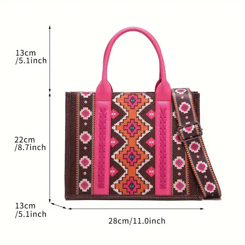Vintage Bohemian Style Embroidered Tote Bag 1