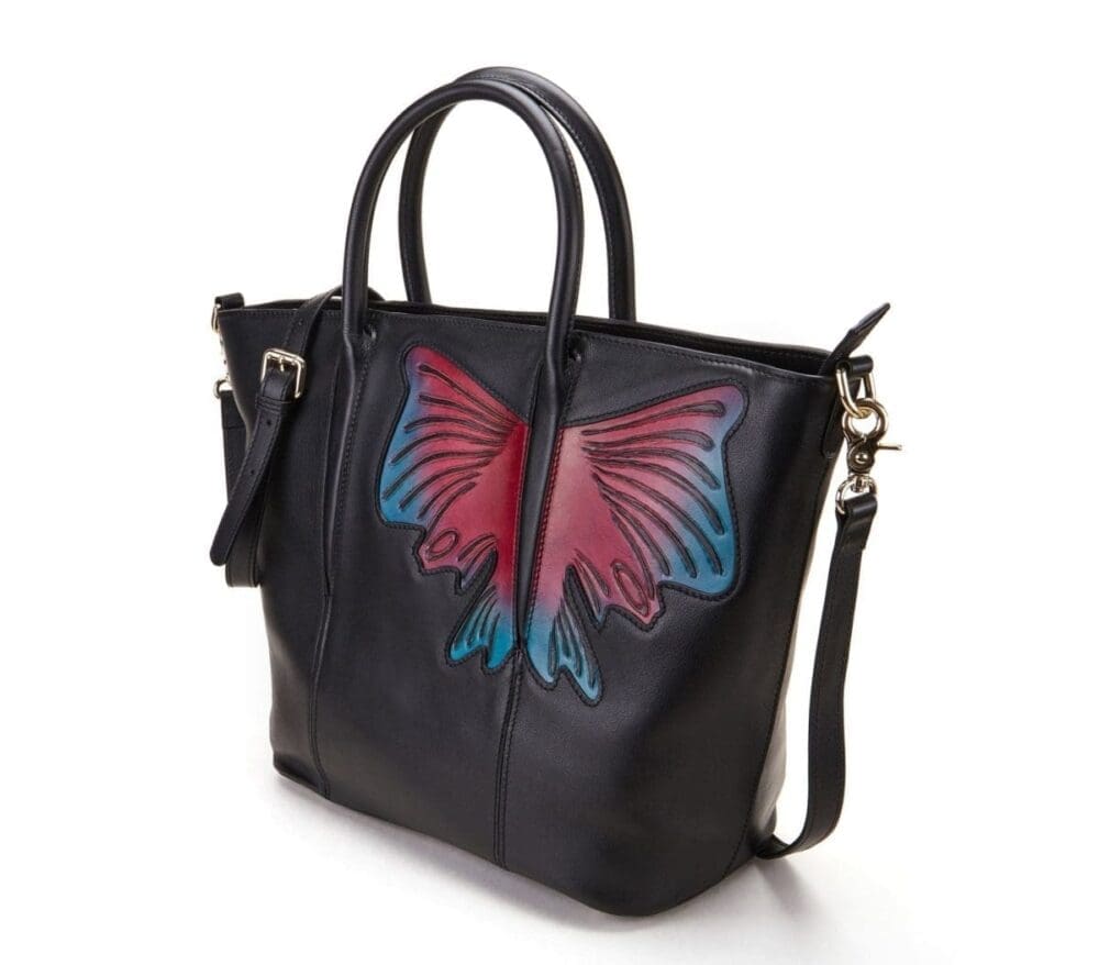 Bellorita Butterfly Black Top Handle Bag 3