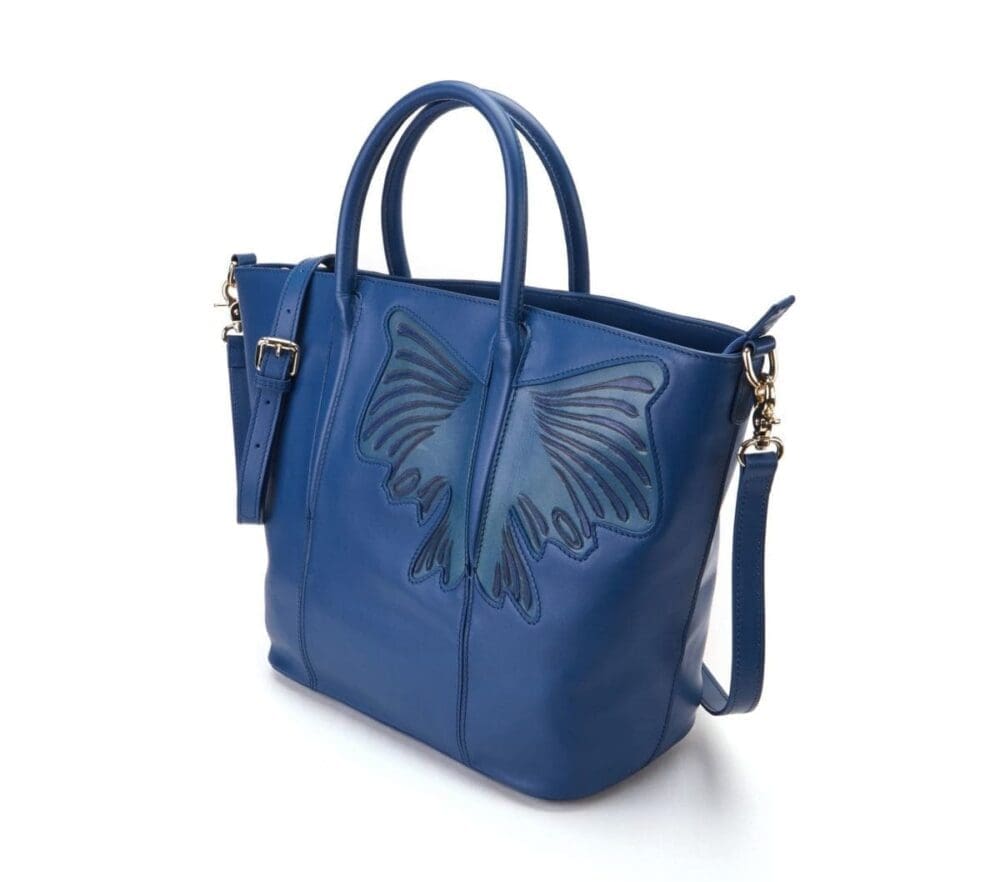 Bellorita Butterfly Blue Top Handle Bag 3