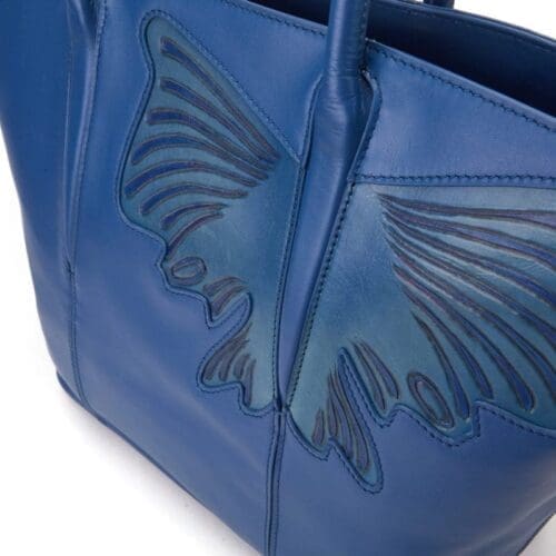 Bellorita Butterfly Blue Top Handle Bag 4