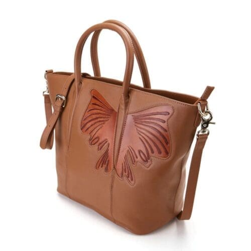 Bellorita Butterfly Brown Top Handle Bag 3