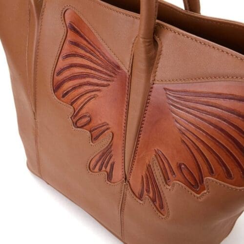 Bellorita Butterfly Brown Top Handle Bag 8