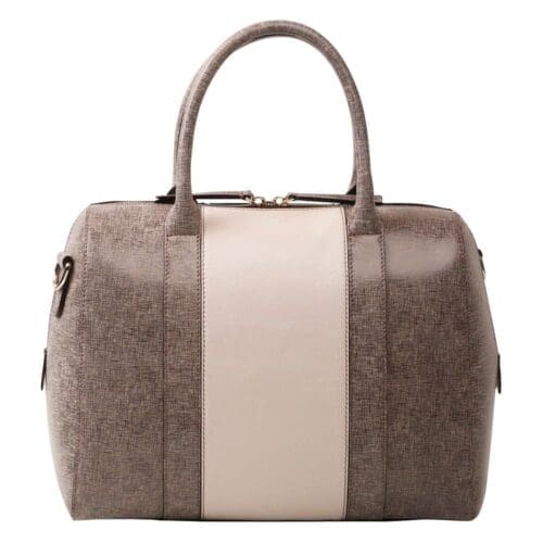 Bellorita Calligraphy Brown Satchel Crossbody Bag 3