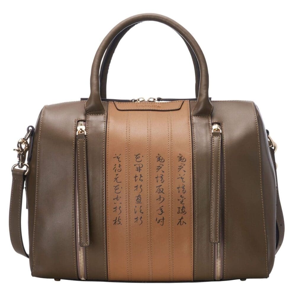 Bellorita Calligraphy Green Crossbody Bag